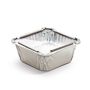 Marmitinha Prata Tampa de Acetato P 5,5x5,5x3cm - 12 unidades - Cromus - Rizzo Embalagens