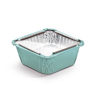 Marmitinha Azul Tampa de Acetato P 5,5x5,5x3cm - 12 unidades - Cromus - Rizzo Embalagens