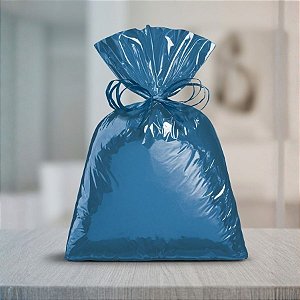 Saco Metalizado Azul 30x44cm - 50 unidades - Cromus - Rizzo Embalagens