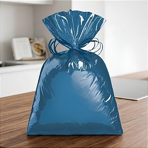 Saco Metalizado Azul 60x90cm - 25 unidades - Cromus - Rizzo Embalagens
