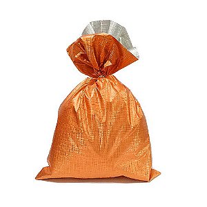 Saco Soft Color Laranja 45x59cm - 25 unidades - Cromus - Rizzo Embalagens