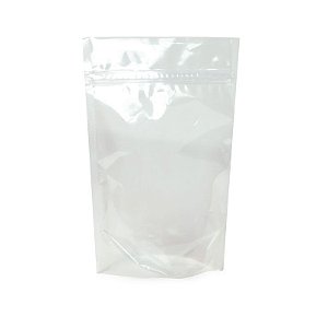 Sacolinha Metalizada com Zip 12x16cm Incolor - 08 unidades - Cromus - Rizzo Embalagens