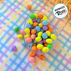 Ovinhos De Páscoa Coloridos - 1,8cm - 100 unidades - Silver Festas - Rizzo