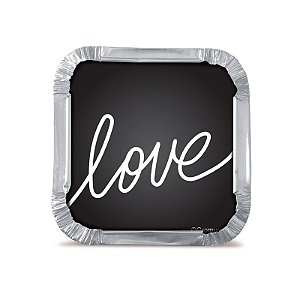 Marmitinha P Love Felizes para Sempre 5,5x5,5x3cm  - 12 unidades - Cromus - Rizzo Embalagens