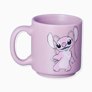 Mini Caneca de Cerâmica Tina - Stitch Angel - 100ml - 1 unidade - Disney Original  - Rizzo
