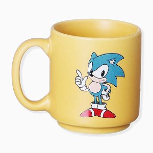 Mini Caneca de Cerâmica Tina - Sonic Speed - 100ml - 1 unidade - Sega Original  - Rizzo