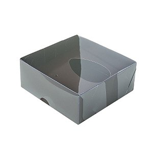 Caixa Ovo de Colher - Meio Ovo de 50g - 10cm x 10cm x 4cm - Marrom - 5unidades - Assk - Páscoa Rizzo Embalagens