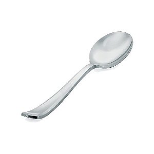 Colher Sobremesa 13 cm Premium Prata - 10 un  - Silver Festas