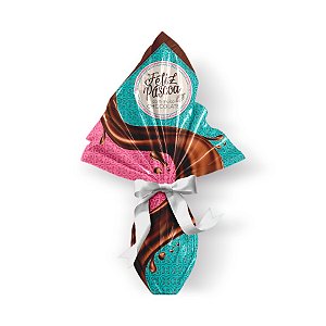 Saco Express 39x39cm para Ovos de 350g a 500g - Chocolatier - 05 unidades - Cromus Páscoa - Rizzo Embalagens