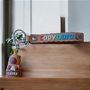 Chaveiro Capybara Capivara na Banheira Lucky - 5cm - 1 unidade - Rizzo