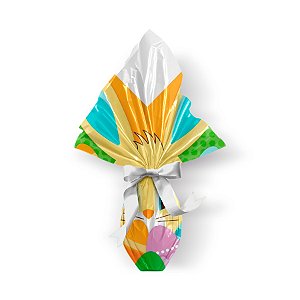 Saco Express 32x32cm para Ovos de 150g a 200g - Orelhudo - 05 unidades - Cromus Páscoa - Rizzo Embalagens