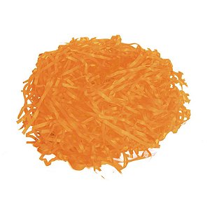 Palha Decorativa Poli Laranja - 01 pacote 50g - Cromus Páscoa - Rizzo Embalagens