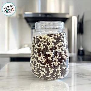 Pote Abaloado Plástico Com Tampa - 5,5cmx11cm - 6 unidades - Rizzo