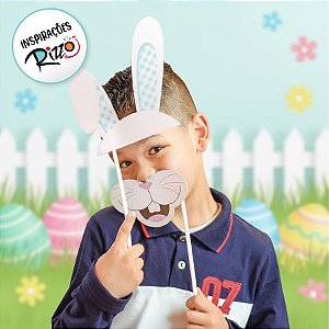 Plaquinhas Divertidas Coelhinhos - 08 unidades - Cromus Páscoa - Rizzo Embalagens