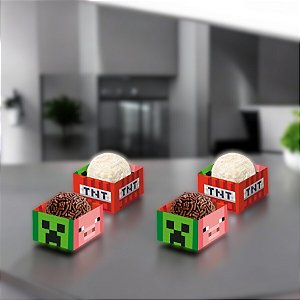 Porta Forminha - Miniecraft - 4x4x3cm - 40 unidades - FestColor - Rizzo