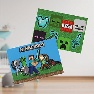 Kit Decorativo - Minecraft - 64 x 45cm - 1 unidade - FestColor - Rizzo
