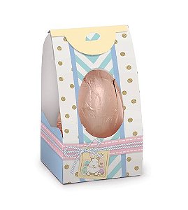 Caixa Gift Egg para Ovos de 150g a 250g 15,5x9x8,5cm Simplicidade - 10 unidades - Cromus Páscoa - Rizzo Embalagens