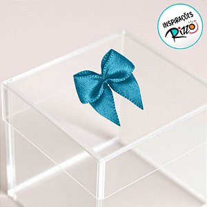 Lacinho de Fita de Cetim Azul Turquesa 10mm - 2,5cm - Cor 213 - 50 unidades - Progresso - Rizzo