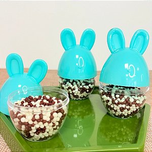 Potinho De Páscoa Com Orelha De Coelho - Tifany - 9x5,5cm - 12 unidades - Rizzo