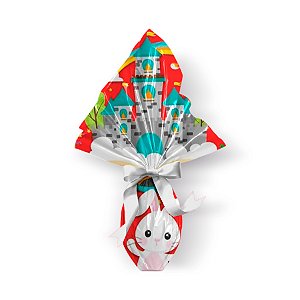 Saco Express 32x32cm para Ovos de 150g a 200g - Castelo Vermelho - 25 unidades - Cromus - Rizzo