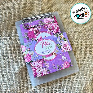 Bloco Para Anotação Com Prancheta - Mãe Amor Eterno - 13x9,5cm - 1 unidade - Rizzo