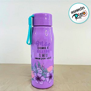Garrafa Squeeze - Mãe como é Grande o Meu Amor por Você - 500ml  - 1 unidade - Rizzo
