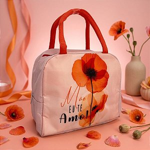 Bolsa Térmica Rosa Claro - Mãe Eu Te Amo - 22x12x18,5cm - 1 unidade - Rizzo