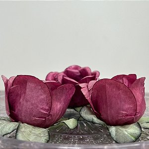 Forminha para Doces Finos - Rainha Rosa Framboesa Médio - 30 unidades - Decora Doces - Rizzo