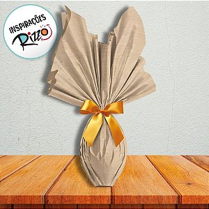Folha para Ovos de Páscoa Papel Kraft Liso - 69x89cm - 10 unidades - Cromus - Rizzo