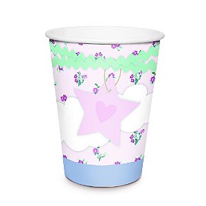 Copo de Papel Festa dos Sonhos 240ml - 8 unidades - Cromus - Rizzo Festas