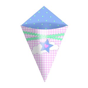 Mini Cone Festa dos Sonhos - 24 unidades - Cromus - Rizzo Festas