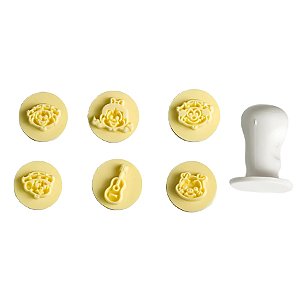 Kit Carimbos - Chico Bento - 2,5 cm  - 7 unidades - BlueStar - Rizzo