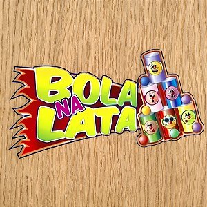Placa De Sinalizaçao Bola na Lata De Festa Junina - 1 unidade - Rizzo