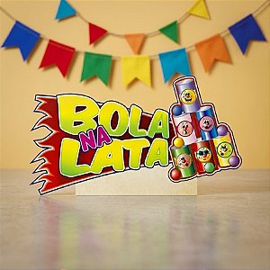Placa De Sinalizaçao Bola na Lata De Festa Junina - 1 unidade - Rizzo