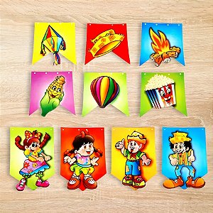 Kit Bandeirão Temático De Festa Junina - 1 unidade - Rizzo