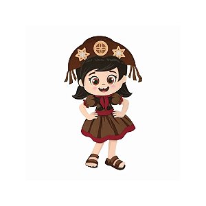 Painel Decorativo - Menina Cangaço De Festa Junina - 33x54cm - 1 unidade - Piffer - Rizzo