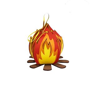 Caixa Surpresa Fogueira De Festa Junina - 11x11cm - 1 unidade - Piffer - Rizzo