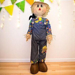 Enfeite Decorativo - Boneco Espantalho Gigante - 1 Metro - 1 unidade - Rizzo