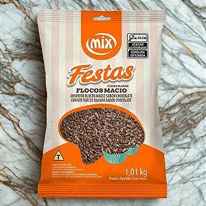 Confeito de Flocos Macio Sabor Chocolate Escuro - 1,01kg - 1 unidade - Mix - Rizzo