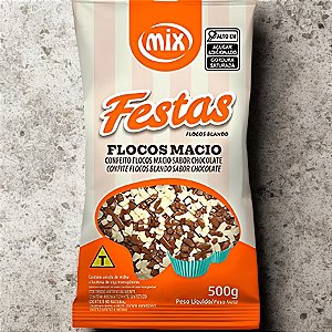 Confeito de Flocos Macio Sabor Chocolate Misto - 500g - 1 unidade - Mix - Rizzo