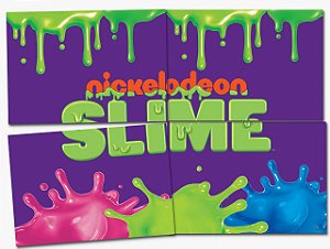 Painel Decorativo Festa Slime - Festcolor - Rizzo Festas