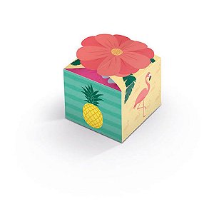 Caixa para Lembrancinhas Festa Tropical - 8 unidades - Junco - Rizzo Festas