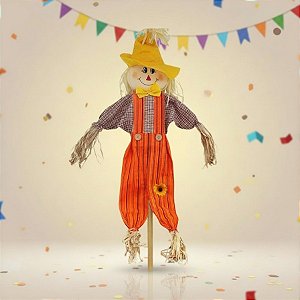 Espantalho Bambu Grande De Festa Junina - 23x85cm - 1 unidade - Rizzo