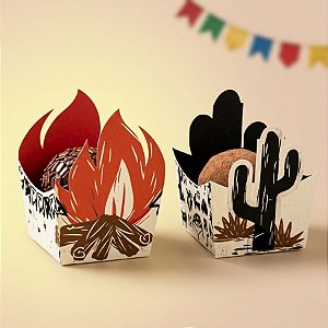 Forminha Para Doces Composê - Cordel - 3x3x2cm - 24 unidades - Cromus - Rizzo