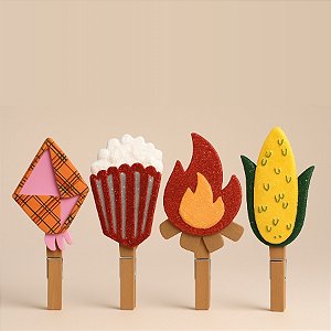 Mini Prendedor de Festa Junina - 6cm - 4 unidades - Rizzo