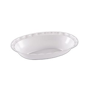 Pote Oval Branco 300ml - 10 unidades - Prafesta - Rizzo Embalagens