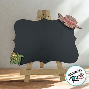 Lousa Decorativa em MDF Festa Junina - 26,5x28,5cm - 1 unidade - Rizzo