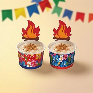 Copinho para Doces Composê De Festa Junina - Arraiá Bão Demais - 100ml - 8 unidades - Cromus - Rizzo