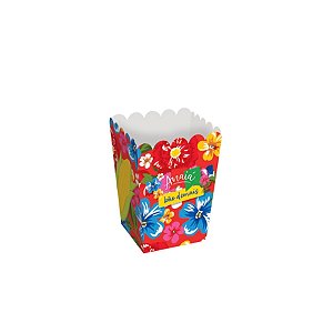 Caixa para Pipoca - Festa Junina Arraiá Bão Demais PP - 5,5x5,5x9cm - 10 unidades - Cromus - Rizzo