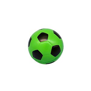 Brinquedo Mini Bola De Futebol de Espuma - Verde - 5cm - 1 unidade - Rizzo
